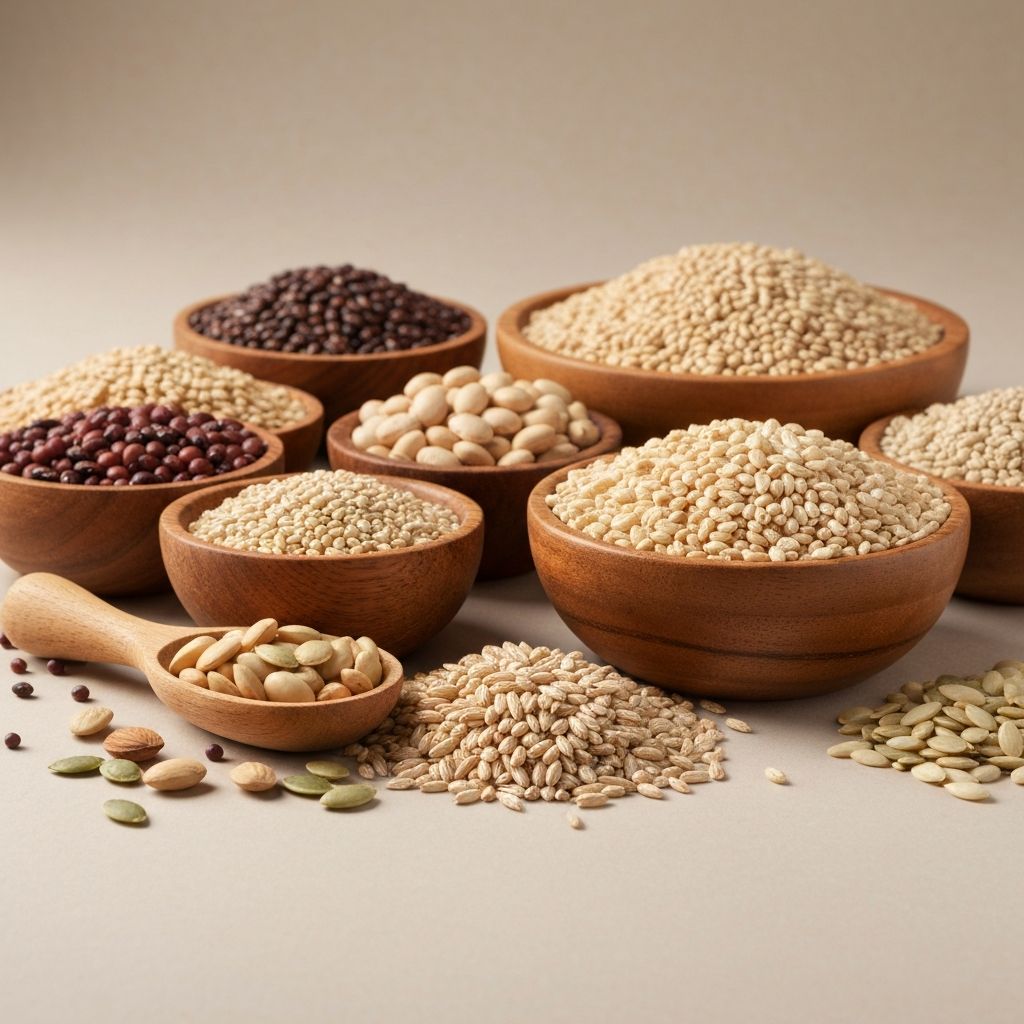 Macronutrients - whole grains, legumes, nuts, and seeds